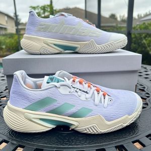 Adidas Barricade Parley White Orbit Gray Women's Tennis Shoes GX6417